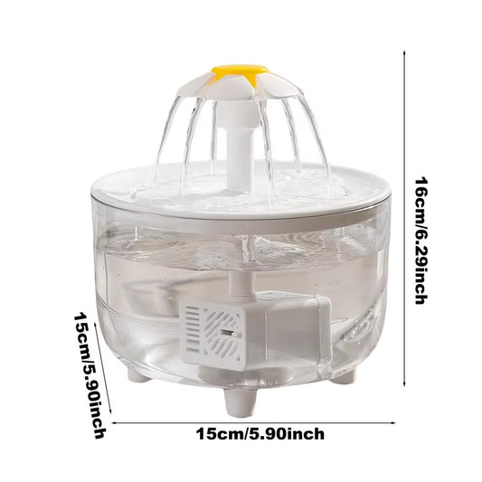 Cat Water Fountain USB Electric Mute Cat Drink Bowl Filter 1L Automatic Water Dispenser Cats Dog Drinking Dispenser Pet Supplies